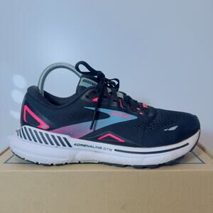 Brooks Adrenaline GTS Women's 8.5 Running Shoes Black Knockout Pink GTX Gore-Tex